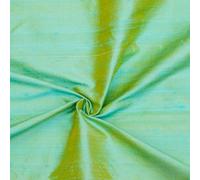 Fabric Mart Direct azul marino, dorado Dupioni de seda (50% hilo de seda pura y 50% hilo de seda sintética) Tela Por Metro, 104 cm or 41 inches Larghezza, 1 metro continuo Azul Combinación Tessuto