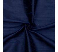Fabric Mart Direct Azul marino Dupioni 100% Pura Seda Tela Por Metro, 104 cm or 41 inches Larghezza, 1 metro continuo Azul Seda Tessuto, Cortina de tapicería de tela al por mayor