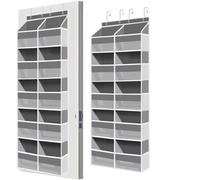 Fabric Over the Door Organizer No Drilling Multi Pocket Rack Basket