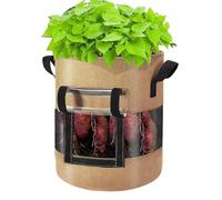 Fabric Planter - Nonwoven Thickened Planting Bags | Multi-Purpose Containers With Handles, Visible Space, Garden Supplies For Vegetables Fruits Flowers, Sweet Potatoes