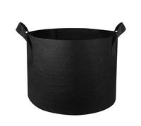 Fabric Planting Bag - Non-Woven Grow Bag with Heavy-Duty Handles | Black Durable Planter for Vegetables Flowers, Excellent Drainage and Easy Mobility, Reusable Garden Pot