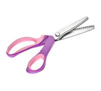 Fabric Scissors - Acciaio Pinking Shears,Ergonomic Sewing Craft Cutters | Precision Stainless Steel Curve Edge Cutter | Professional Dressmaker Seamstress Tool For Felt Denim Canvas Cardboard Work