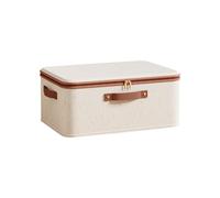 Fabric Storage Bins - Foldable Large Capacity Breathable Cloth Box | Clothes Organizers And Storage | For Sweater Towel Dress Home Living Room Bedroom Store Dorm Travel