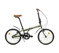 FabricBike Folding - Bici Pieghevole, Bicicletta Pieghevole 20', telaio in alluminio, Regolabile in Altezza, Facile da Trasportare. (Cayman Green W/Mudguard)