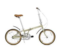 FabricBike Folding - Bici Pieghevole, Bicicletta Pieghevole 20', telaio in alluminio, Regolabile in Altezza, Facile da Trasportare. (Light Sand W/Mudguard)