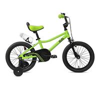 FabricBike Kids - Bicicletta per Bambini con Pedali per Bambini e Ragazze, Ruote Rimovibili da 12" e 16", 4 Colori (Light Green, 16": 3-7 Anni (Da 96 a 120 cm di altezza))