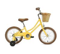 FabricBike Kids - Bicicletta per Bambini con Pedali per Bambini e Ragazze, Ruote Rimovibili da 12" e 16", 4 Colori (Classic Sweet Honey, 16": 3-7 Anni (Da 96 a 120 cm di altezza))