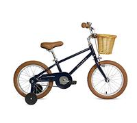 FabricBike Kids - Bicicletta per Bambini con Pedali per Bambini e Ragazze, Ruote Rimovibili da 12" e 16", 4 Colori (Classic NAVY, 16": 3-7 Anni (Da 96 a 120 cm di altezza))