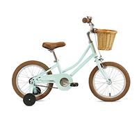 FabricBike Kids - Bicicletta per Bambini con Pedali per Bambini e Ragazze, Ruote Rimovibili da 12" e 16", 4 Colori (Classic Green, 16": 3-7 Anni (Da 96 a 120 cm di altezza))