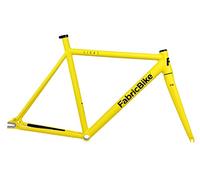 FabricBike Light - Telaio per Biciclette Fixie, Fixed Gear, Single Speed, Telaio e Forcella in Alluminio, 5 Colori, 2.45 g (Taglia M) (L-58cm, Light Matte Yellow)