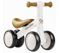 FabricBike Walker - Bicicletta senza pedali per bambini a partire da 10 mesi - Giocattolo per bambini e bambine da 10 a 24 mesi - Prima bicicletta di apprendimento per bebè piccoli (Light White)