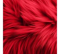 FabricLA Pelliccia sintetica quadrata a pelo lungo, 25,4 x 25,4 cm, pre-tagliata, utilizza tessuto in finta pelliccia per fai da te, decorazione artigianale in pelliccia, accessorio alla moda, gnomo,