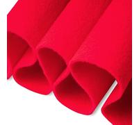 FabricLA Tessuto in Feltro Acrilico - 72" di Larghezza 1,6 mm di Spessore - Utilizzare Fogli di Feltro Morbido per Cucire, Cuscini e Trapunte, Arti e Mestieri Fai-da-te 1 meter, Rosso
