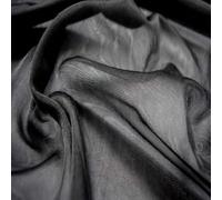 Fabrics-City nero tessuto a rete sottile elasticizzata con glitter, ideale per abiti da sera, costumi, moda dance, accessori target fashionista, creativi, decorazioni, 5076