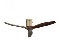 Fabrilamp Aguilon Ventilatore da soffitto e controllo 39W Pelle/Rovere