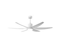 Fabrilamp Otto Ventilatore da soffitto grande con motore DC e controllo 50W Bianco