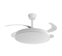 FABRILAMP Ventilatore DC Guerriero 44 W Bianco 4asp 107d 4900lm 3500-4000-6500k Remoto E Timer Ecoiluminaled