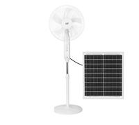 FABRILAMP Ventilatore DC Solar Standing Clima Bianco da 30 W con USB