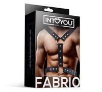 Fabrio BDSM line imbracatura per uomo petto fetish play, roleplay e look da club