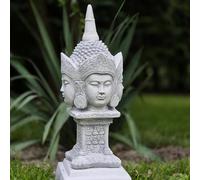 FABRIQ Buddha a quattro facce, 37 cm, 5 kg, resistente alle intemperie, Zen & Feng Shui, statuetta da giardino