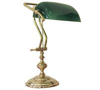 Fabris Uber Lampada Extra Lusso cm.47 Scrittoio Tavolo Ministeriale Churchill Vetro Verde
