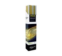 Fabrisa Space 2C Espositore da 30 rotoli di carta da regalo - Carta Kraft Vergé 70gr - Rotolo 1x3m - Colori oro e argento - Nouvo