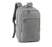 Fabrizio Bestway Cabin Pro Ultimate Small Zaino - Scomparto per laptop, organizer per bevande, spallacci imbottiti e schiena, zaino business e viaggio con doppia cerniera, grigio chiaro, Taille 40