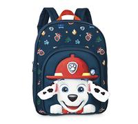 Fabrizio Paw Patrol - Zaino per bambini da 3 a 6 anni, con Marshall e orecchie di peluche sporgenti, borsa per asilo e kita, 31 cm x 24 cm x 13 cm, taglia unica, Blu, taglia unica, Classico
