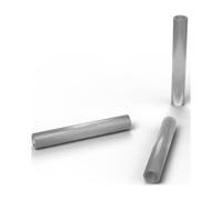 FabStack Distanziali M10 25 pezzi Trasparente | 15 x 10,5 x 100 mm (esterno x foro x altezza) | Distanziatori in plastica PETG senza filettatura, boccole rotonde, stampati in Germania