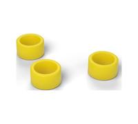 FabStack Distanziali M12 10 pezzi Giallo | 18 x 13 x 10 mm (esterno x foro x altezza) | Distanziatori in plastica PETG senza filettatura, boccole rotonde, stampati in Germania