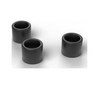 FabStack Distanziali M12 10 pezzi Nero | 18 x 13 x 15 mm (esterno x foro x altezza) | Distanziatori in plastica PETG senza filettatura, boccole rotonde, stampati in Germania