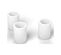 FabStack Distanziali M12 100 pezzi Bianco | 18 x 13 x 25 mm (esterno x foro x altezza) | Distanziatori in plastica PETG senza filettatura, boccole rotonde, stampati in Germania