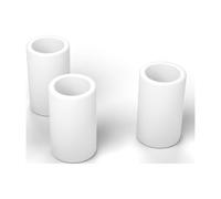 FabStack Distanziali M12 25 pezzi Bianco | 18 x 13 x 30 mm (esterno x foro x altezza) | Distanziatori in plastica PETG senza filettatura, boccole rotonde, stampati in Germania