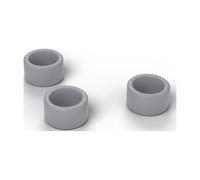 FabStack Distanziali M12 25 pezzi Grigio | 18 x 13 x 10 mm (esterno x foro x altezza) | Distanziatori in plastica PETG senza filettatura, boccole rotonde, stampati in Germania