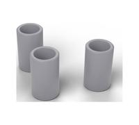 FabStack Distanziali M12 25 pezzi Grigio | 18 x 13 x 30 mm (esterno x foro x altezza) | Distanziatori in plastica PETG senza filettatura, boccole rotonde, stampati in Germania