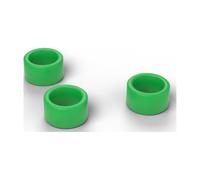 FabStack Distanziali M12 50 pezzi Verde | 18 x 13 x 10 mm (esterno x foro x altezza) | Distanziatori in plastica PETG senza filettatura, boccole rotonde, stampati in Germania