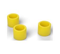 FabStack Distanziali M16 10 pezzi Giallo | 24 x 17 x 20 mm (esterno x foro x altezza) | Distanziatori in plastica PETG senza filettatura, boccole rotonde, stampati in Germania