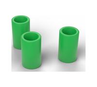 FabStack Distanziali M16 25 pezzi Verde | 24 x 17 x 40 mm (esterno x foro x altezza) | Distanziatori in plastica PETG senza filettatura, boccole rotonde, stampati in Germania