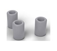 FabStack Distanziali M4 25 pezzi Grigio | 8 x 4,3 x 12 mm (esterno x foro x altezza) | Distanziatori in plastica PETG senza filettatura, boccole rotonde, stampati in Germania