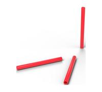 FabStack Distanziali M6 10 pezzi Rosso | 10 x 6,4 x 120 mm (esterno x foro x altezza) | Distanziatori in plastica PETG senza filettatura, boccole rotonde, stampati in Germania