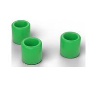 FabStack Distanziali M6 50 pezzi Verde | 10 x 6,4 x 10 mm (esterno x foro x altezza) | Distanziatori in plastica PETG senza filettatura, boccole rotonde, stampati in Germania
