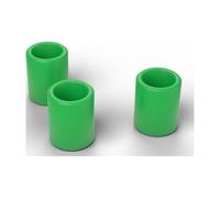FabStack Distanziali M8 100 pezzi Verde | 12 x 8,4 x 15 mm (esterno x foro x altezza) | Distanziatori in plastica PETG senza filettatura, boccole rotonde, stampati in Germania