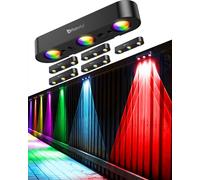 FabStyl Applique Solare da Esternoper Esterni, 6 Pezzi RGB Lampada Solare da Esterno, Impermeabile IP65, 10 Modalità di Illuminazione per Decorazione da Giardino, Parete, Percorso, Veranda