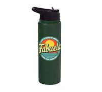 Fabuela Retro Sunset Like a Regular Abuela Pero Más Fabulosa Stainless Steel Insulated Water Bottle