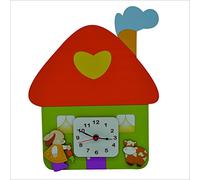 Fabula Linea Home - Orologio da Parete Sagoma Home in Legno 27x34 cm - cod. 1808c