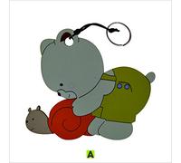 Fabula - Set da 3 Portachiavi (€ 2,90/pz) Personalizzabile per Nascita Battesimo Comunione in Legno Altezza 6-7 cm Circa - cod. 1820a