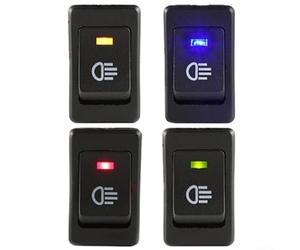 FABULETTA ASW-17D Interruttore a bilanciere a LED 12 V 35 A ON-OFF a 2 poli per fendinebbia, luce di lavoro, barra luminosa per tettuccio, fuoristrada, auto, interruttore con indicatore LED (giallo)