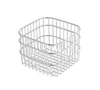 FABULETTA Cestello di scarico per lavello da cucina in acciaio inox ispessito, multiuso, design a filo per conservare frutta e verdura, salvaspazio, facile da pulire (M)