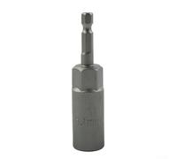 FABULETTA Chiave a bussola esagonale da 1/4 di pollice, lunghezza 80 mm, in acciaio al cromo vanadio HRC60, per viti a testa esagonale, dadi, trapano elettrico pneumatico (13 mm)