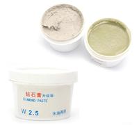 FABULETTA Emery Pasta abrasiva per lucidatura di precisione da W40 a W0,5, gamma di grani, 60 g, compatibile con gioielli, orologi, accendini e leghe dure, 1 pezzo (W10)